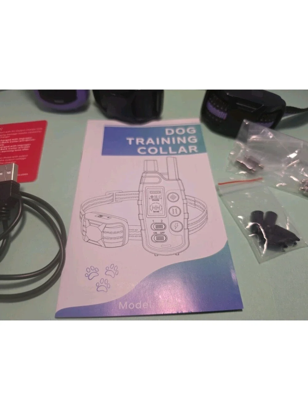 Purple Dog Training Collar RS2 Rechargeable Waterproof Remote 2 Receiver Set